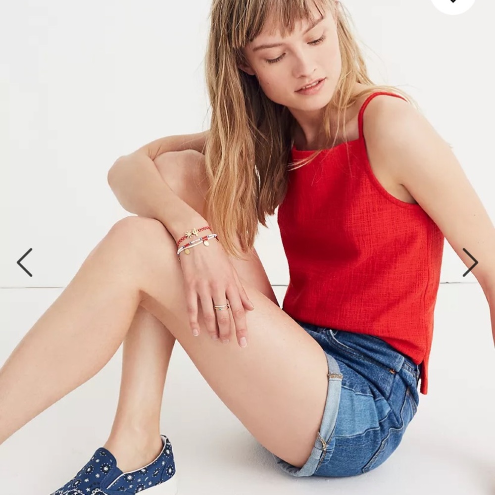 Madewell Apron Tank Top - M - Ripe Persimmon